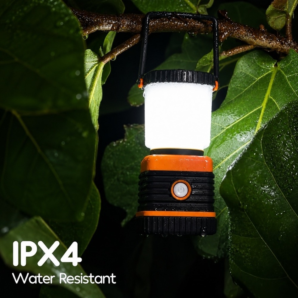 1000LM LED Camping Lantern w/ 3 D Batteries Included IP44 4 Light Modes Emergenc - Picture 2 of 8